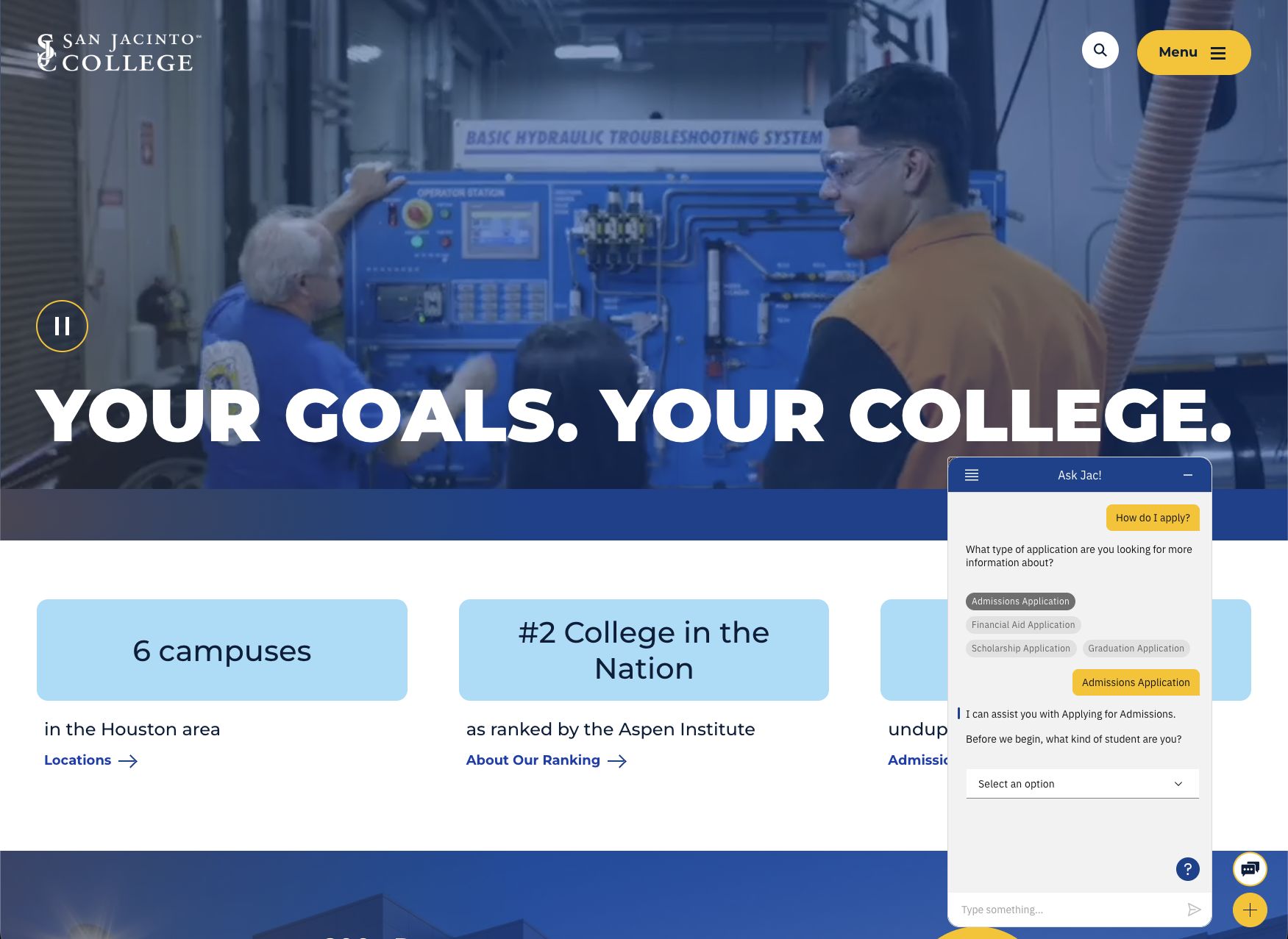 San Jacinto College Chatbot